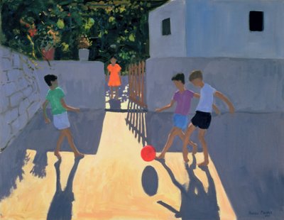 Footballers, Kos, 1993 by Andrew Macara